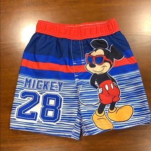 Mickey Mouse swim trunks